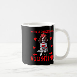 Taza De Café Mi English Springer Spaniel es mi corazón de San V