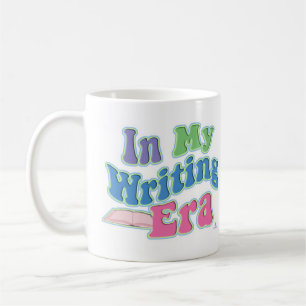 Taza De Café Mi Era de Escritura Diseño de Cita de Autor Divert