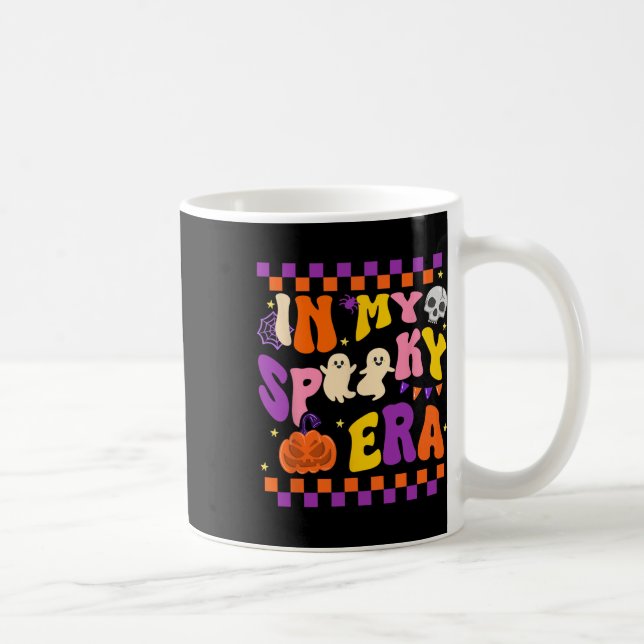 Taza De Café Mi era espeluznante y divertida Halloween (Derecha)