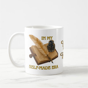 Taza De Café Mi Era Hecha a Sí Misma Diario Vintage y Escritor