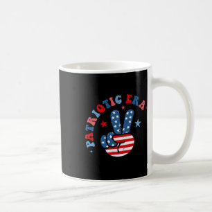 Taza De Café Mi Era Patriótica 4 De Julio América Blanco Rojo Y