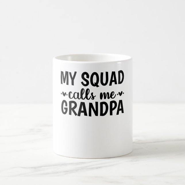 Taza De Café Mi escuadrón me llama abuelo (Centro)