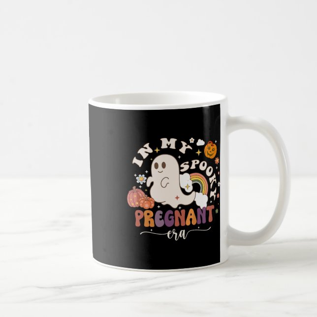 Taza De Café Mi espantosa era preñada Fantasma Halloween Embara (Derecha)