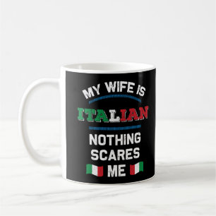 Taza De Café Mi esposa es italiana república italiana raíces it