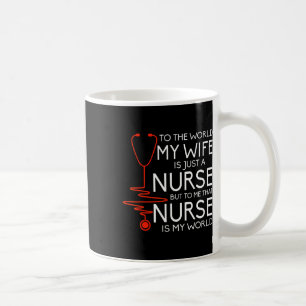 Taza De Café Mi Esposa Es Una Enfermera Con Camisa