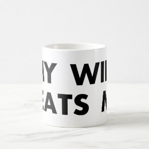 Taza De Café Mi esposa me golpea con diversión retro vintage