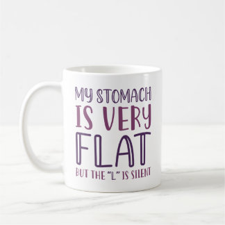 Taza De Café Mi Estómago Es Muy Plano