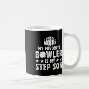 Taza De Café Mi Favorito Bowler Stepdad Bowling Step-dad De A B