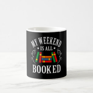 Taza De Café Mi fin de semana es el día de la biblioteca escol