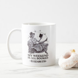 Taza De Café Mi fin de semana es una cita de amantes del libro