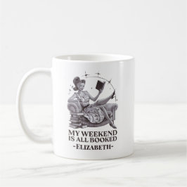 Taza De Café Mi fin de semana es una cita de amantes del libro