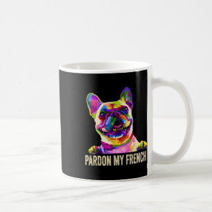 Taza De Café Mi francés - Arte Pop Divertido Frenchie Bulldog F
