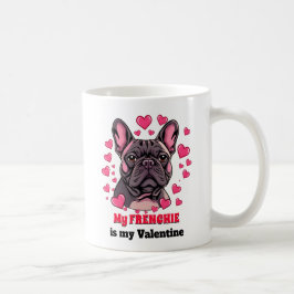 Taza De Café Mi francesa es mi adorable perro de San Valentín g