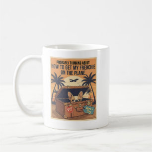 Taza De Café Mi Frenchie viene conmigo Divertido viaje Francés