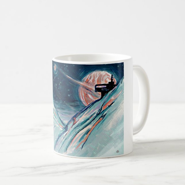 Taza De Café Mi futuro hogar en el espacio (Anverso derecho)