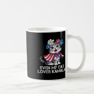 Taza De Café Mi Gato Ama A Kamala Harris Por El Presidente