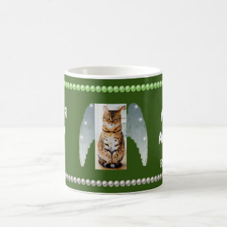 Taza De Café Mi gato es un Collage de fotos Ángel y Perlas Blan
