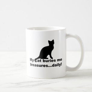 Taza De Café Mi Gato Me Quema Tesoros Diariamente Gracioso Café