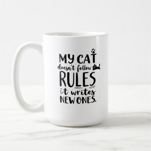 Taza De Café Mi gato no sigue las reglas
