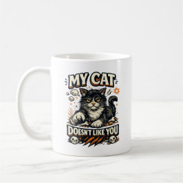 Taza De Café Mi Gato No Te Quiere Retro