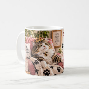Taza De Café Mi Gato Tiene Personal Funny Cat Mug