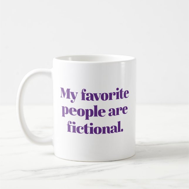 Taza De Café Mi gente favorita es ficticia (Izquierda)