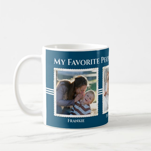 Taza De Café ¿Mi Gente Favorita Me Llama? | Foto Mug (Izquierda)