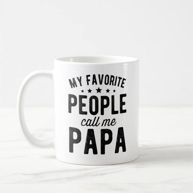 Taza De Café mi gente favorita me llama papá (Izquierda)