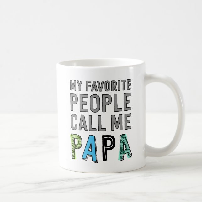 Taza De Café Mi gente favorita me llama papá (Derecha)