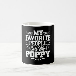 Taza De Café Mi gente favorita me llama regalo del Día del Padr