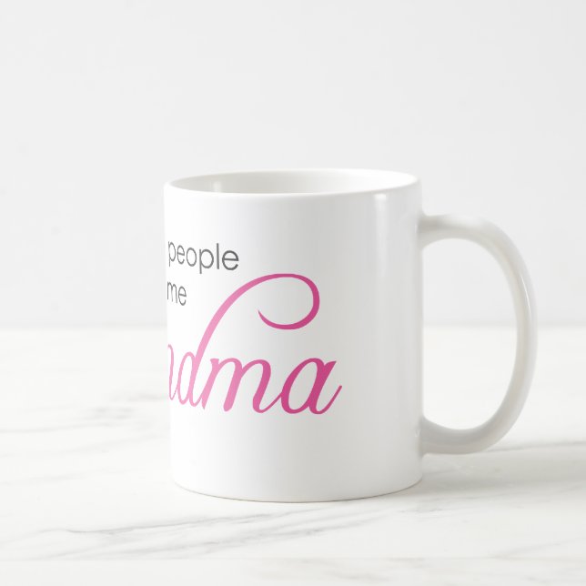 Taza De Café Mi gente preferida me llama abuela (Derecha)