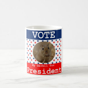 Taza De Café Mi Gerbil para el presidente Mug