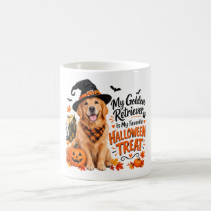 Taza De Café Mi Golden Retriever Es Mi TREGALO de HALLOWEEN Fav