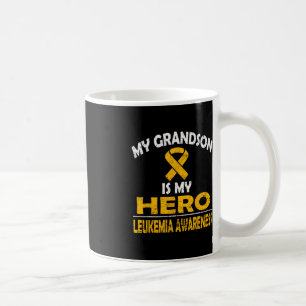 TAZA DE CAFÉ MI GRANDSON ES MI CONCIENCIA DE LEUKEMIA HÉROE EN