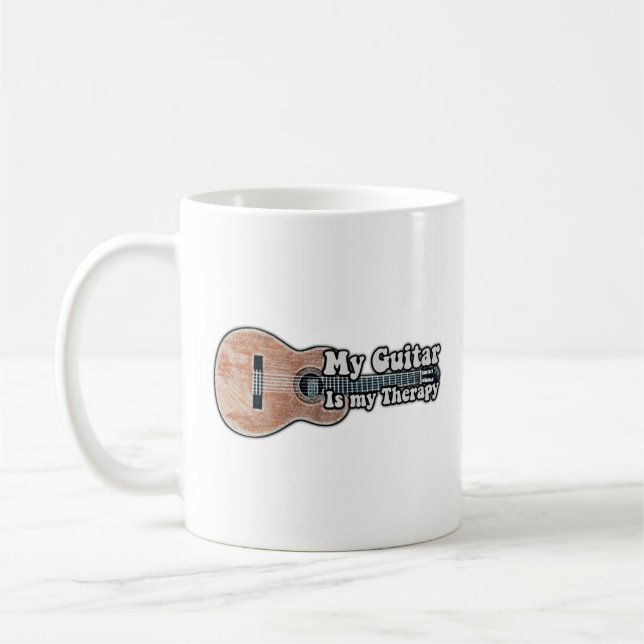Taza De Café Mi guitarra es mi terapia. (Izquierda)