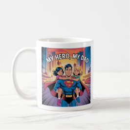 Taza De Café Mi héroe - El arte de estilo de historietas de sup