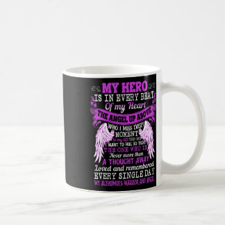 Taza De Café Mi héroe es ángel del corazón pensó que la guerra 