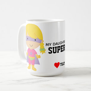 Taza De Café mi hija es un super héroe