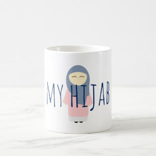 Taza De Café mi hijab coffee mug muslim chica