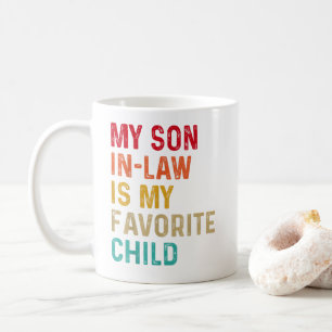 Taza De Café Mi Hijo De Derecho Es Mi Familia Alegre Favorita