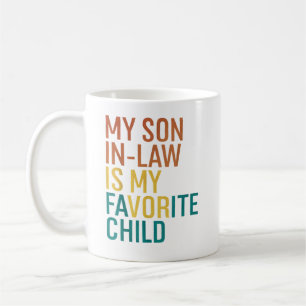 Taza De Café Mi Hijo De Derecho Es Mi Retro Infantil Favorito