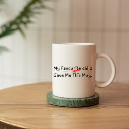 Taza De Café Mi Hijo Favorito Me Dio Esta Mug - Padre Gracioso