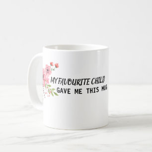 Taza De Café Mi hijo favorito me dio esto