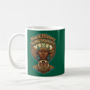 Taza De Café Mi historia es el patrimonio africano historia neg