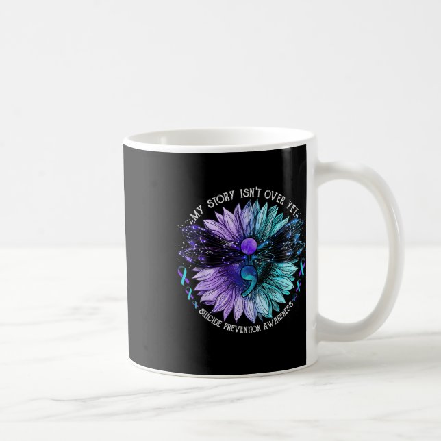 Taza De Café Mi historia no ha terminado, pero la prevención de (Derecha)