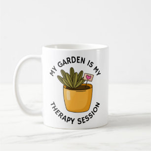 Taza De Café Mi Jardín Es Mi Sesión Terapéutica Jardinería di
