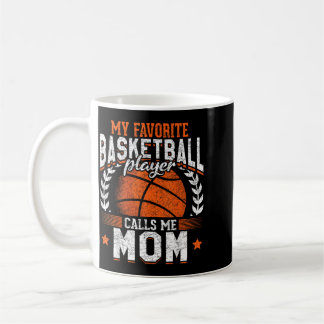 Taza De Café Mi jugador de béisbol favorito me llama mamá béisb