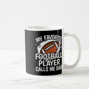 Taza De Café Mi jugador de fútbol americano favorito me llama p