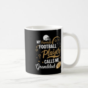 Taza De Café Mi jugador de fútbol favorito me llama abuelo 