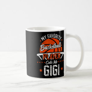 Taza De Café Mi jugador de softball favorito me llama Gigi Abue
